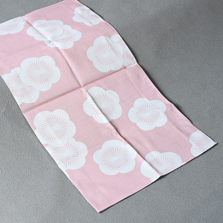 Isa Monyo Reversible Furoshiki | Japanese Apricot Baby Pink/Mint